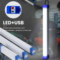 17cm-52cm 30w/60w/80w LED Tube 30w/60w/80w Portable USB Rechargeable Emergency Light Outdoor Lighting Camping Lamp