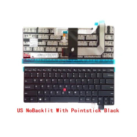 XIN-Russian-US layout Laptop Keyboard For Lenovo Thinkpad T460S T470S T460P T470P NO Backlit With Point