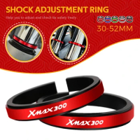 FOR YAMAHA XMAX300 X-MAX XMAX 300 Motorcycle Adjustment Shock Absorber Auxiliary Rubber Ring CNC Accessories Fit 30MM-52MM