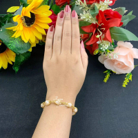 Gelang Permata Lilit Koin 91 Lapis Emas Asli