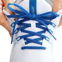 Classic No tie Shoelaces Elastic Laces Sneakers 7mm Width Flats Shoelace Kids Adults Rubber Shoe laces Tennis Shoes Accesories