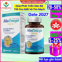 Nin Omega Fish Oil của Nam Dược Bổ sung Omega 3 và Vitamin A Tốt cho não bộ và thị giác- Lọ 60 viên