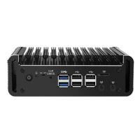 12th Gen Firewall Router Alder Lake i3 N305 8 Core N200 N100 DDR5 4800MHz 4xi226-V 2.5G Fanless Mini PC Host Proxmox Host