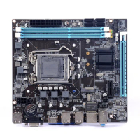 H61 Motherboard LGA1155 USB2.0 SATA2.0 Mainboard Max Capacity 16GB Micro-ATX PC Mainboard with PCIe 16x Integrated Graphics Card