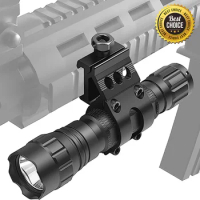 Tactical 25.4mm Quick Release Offset Flashlight Scope Mount 20mm Picatinny Rail 45 Degree Sight Hunting Gun Airsoft Accessories