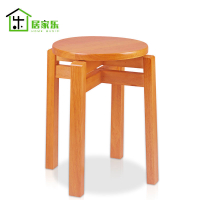 實木圓凳子家用餐凳矮凳餐桌凳板小凳子木凳簡約凳儲存凳子可重疊