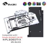 Bykski GPU Block For Peladn RX3060TI 8G D6 , Full Cover With Backplate , Video Card Liquid Cooler System , N-PL3060TI-X