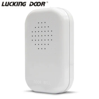 Plastic Wired Door Bell Chime DC 12V Vocal Wired Doorbell Bell For Office Home Security Access Control System White
