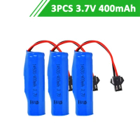 3PCS 3.7V 400mAh Battery SM-2P Plug Spare Part Kit for JJRC RC Car Q71/C2/S9/Q91/Q92/Q95/Q98/Q9/Q113/D828 Battery Accessory