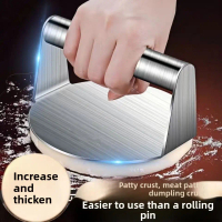 Stainless Steel Cake Steak Round White Guitar Steamed Hamburger Filled Home Commercial Meat Cake Ste