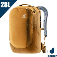 *【德國 Deuter】GIGA 28L透氣休閒電腦後背包(AirMesh 襯裡.可放15吋筆電)/3812321 棕黃