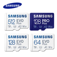 SAMSUNG Memory Card 128GB 256GB 512GB 32GB 64GB 16GB EVO Plus PRO Plus MicroSD Card C10 Microsd Micro SD SDXC SDHC