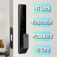 Fully Automatic TTLOCK Electronic Smart Lock Fingerprint Password IC Card Anti-theft Door Electronic Lock Fingerprint Lock