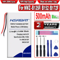 HSABAT 500mAh Battery for Sony NWZ-B135F B152 NWZ-B172F NWZ-B162F B173F B183F MP3