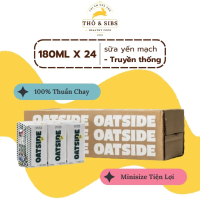 [MỚI] 1 thùng 24 hộp Sữa yến mạch Oatside  180ml- 100% ăn chay, ăn kiêng