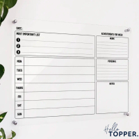 Papan Jadwal Akrilik | Wall Planner | Schedule Board |Papan Akrilik