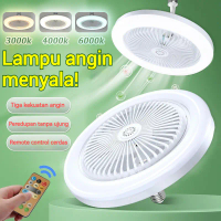 Lampu Kipas Gantung Smart 3 Warna + Remote