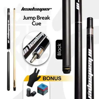 LEADSUPER JUMP BREAK MAPLE CUE STICK JUMP PLUS BREAK Black