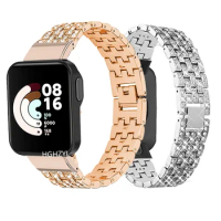 Metal Crystal Diamond Band for Xiaomi Mi Watch Lite Bracelet Wristband woman Strap for Mi Watch Lite Smart watch Accessories