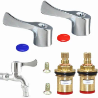 1/4 Turn Use Basin Sink Tap Reviver Faucet Handle Replacement Lever Heads Conversion Kit For Kitchen Faucet Accessories