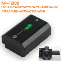 Replacement Battery NP-FZ100 For Sony A1 A9 A9M2 A9M3 A7R4 A7R5 A7R4A A7R4 A7M3 838 A8 48 4837 FX30 A7C A7C2 A7M4 A7S3 2280mAh