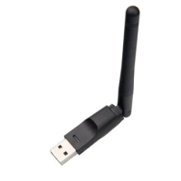 150Mbps MT7601 Wireless Network Card Mini USB WiFi Adapter LAN Wi-Fi Receiver Dongle Antenna 802.11 b/g/n for PC Windows RTL8188