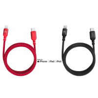 【ADAM】PeAk II USB－C to Lightning Cable C120B 金屬編織傳輸線(Apple MFi 認證)