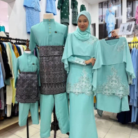 [ MINT GREEN ] KURUNG NATASHA BAJU RAYA SEDONDON KENDURI - By Qasseh