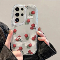 Sarung Telefon Dunia Bunga untuk Samsung Galaxy S26/S26+/S26 Ultra 5G, Sarung Belakang TPU Lembut Ta
