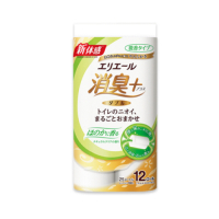 日本大王  elleair除臭+天然淨味捲筒衛生紙潔淨12捲入/包((微香型)