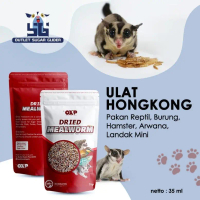 ULAT HONGKONG KERING SNACK HEWAN SUGAR GLIDER / HAMSTER / LANDAK MINI