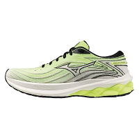 Mizuno Wave Skyrise 5 [J1GC240952] 男 慢跑鞋 運動 休閒 緩震 透氣 美津濃 螢光綠
