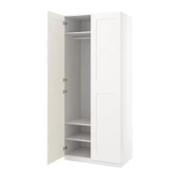 PAX/GRIMO 衣櫃/衣櫥, 白色/白色, 100x60x236 公分