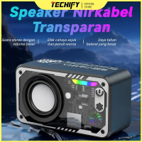 Baru - Speaker Bluetooth Cyberpunk Bluetooth Speaker Double Subwoofer Music Speaker Salon Bluetooth