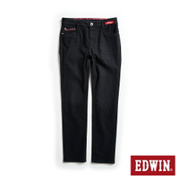 EDWIN 加大碼 東京紅360°迦績彈力機能小直筒牛仔褲-男款 黑灰色