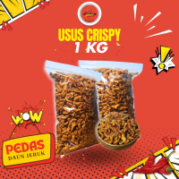 1kg - USUS CRISPY PEDAS DAUN JERUK Goreng Asin