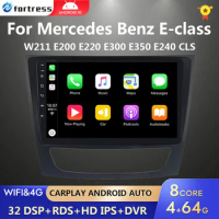 Android 10 Car Radio for Mercedes Benz E-class W211 E200 E220 E300 E350 E240 CLS 2002 - 2010 Multimedia Player 2 Din DVD