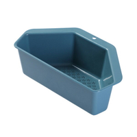 居家水槽 吸盤式 三角 瀝水架 瀝水籃  廚房 廚餘【BlueCat】【JG0825】