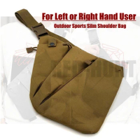 Sling Bag Fashion Digital Silm Shoulder Bag Men Multi-functional Crossbody Backpack Anti-theft Gun Chest Bag Left Right Hand