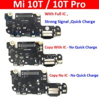 New For Xiaomi Mi 10T Mi10T Pro USB Micro Charger Charging Port Dock Connector Microphone Board Flex Cable