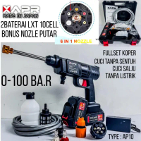 Mesin cuci motor mobil APR JAPAN A10 jet cleaner cordless 36v 2Baterai
