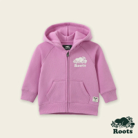 【Roots】Roots嬰兒-絕對經典系列 左胸海狸LOGO連帽外套(紫色)