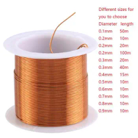 Cable Coppers Wire Magnet Wire Enameled Coppers 0.1/0.2/0.3/0.4/0.5/0.6/0.7/0.8/0.9mm Winding Wire Coil Coppers Wire