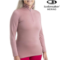 Icebreaker Oasis BF200 女款 半開襟長袖上衣/美麗諾羊毛排汗衣 104380 937 丁香紫