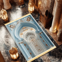 Bestseller 1pc of Luxurious, Thick Prayer Rug Featuring Tassels - a Non-Slip, Foldable Mat That Is M