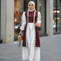 Batik Solo Trendy -Baju Muslim Wanita Model Terbaru Gamis Batik Baju Lebaran 2026 dengan Desain Eleg