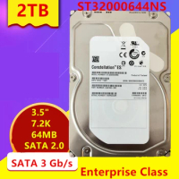 New HDD For Seagate Brand 2TB 3.5" SATA 3 Gb/s 64MB 7200RPM For Internal HDD For Enterprise Class HDD For ST32000644NS