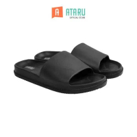 Ataru Ukuran 37 Sandal Slides Basic - Hitam