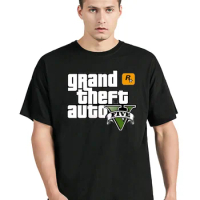 Grand Theft Auto GTA T Shirt Men Street Long With GTA 5 T-shirt Men Famous Brand TShirts In Cotton Tees Clothing Oversized