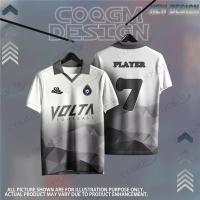 【Available】 COQGM Original - Black Classic Futsal Football Jersey Custom Name Volta Jersey